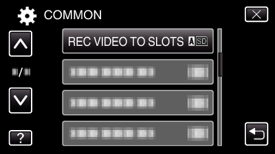 REC VIDEO TO SLOTS